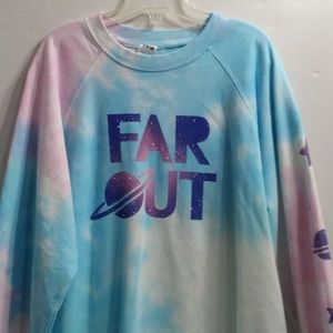 Tie-Dye Women's “Far Out” Sweatshirt